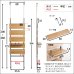 画像4: 【送料無料】突っ張り木板ラダーラック（幅60cm）【Escala-エスカーラ-】【代引不可】メーカー出荷