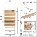 画像4: 【送料無料】突っ張り木板ラダーラック（幅80cm）【Escala-エスカーラ-】【代引不可】メーカー出荷