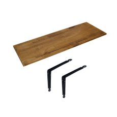 画像1: 【送料無料】賃貸でもOK！テレビ壁掛け金具・DIAWALL・ディアウォール・2ｘ4材セット【ウッディ】専用棚板120×30cm (1)