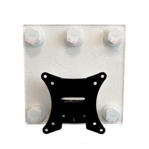 画像1: 12-28インチ対応 石膏ボード専用簡単壁掛け金具 「ワンプッシュ壁ロックSサイズ」 テレビ壁掛け金具 壁掛けテレビ