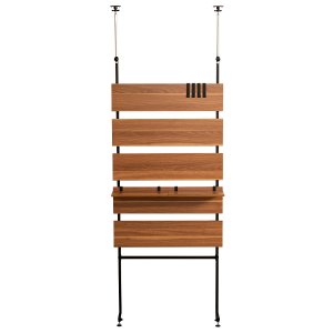 画像1: 【送料無料】突っ張り木板ラダーラック（幅80cm）【Escala-エスカーラ-】【代引不可】メーカー出荷