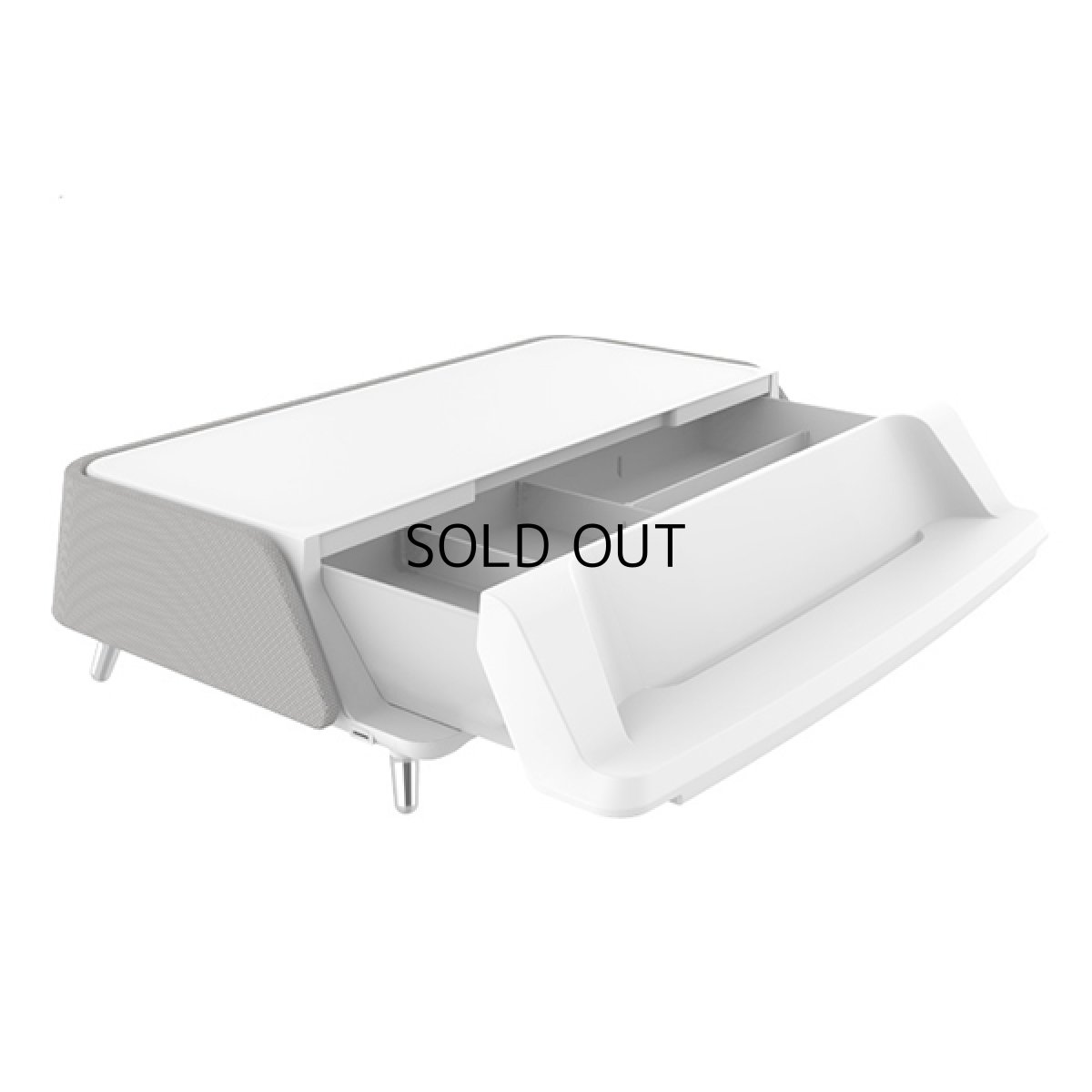 画像1: 【在庫一掃セール】UVライト除菌機能付きモニターテーブル 17〜30インチ向け 耐荷重10kg迄 モニター台 ディスプレイ台 (1)