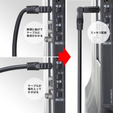画像11: ハイスピードHDMI延長ケーブル3D回転コネクタ1m KM-HD20-3DEN10N (11)