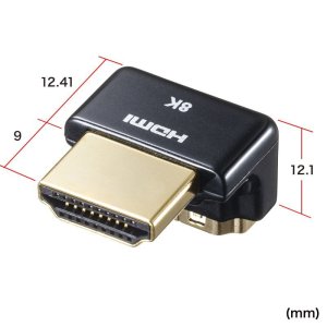 画像11: 【送料無料】HDMIアダプタ HDMI アダプタ L字型 下向き オス メス コネクタ パソコン アクセサリー AD-HD27LD