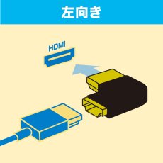 画像2: HDMI方向変換アダプタL型(左向き)AD-HD29LYL (2)