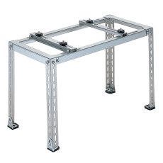 画像1: エアコン室外ユニット用据付架台 平地・傾斜置用 高耐蝕溶融メッキ鋼板 ルームエアコン B-HZAM4 (1)