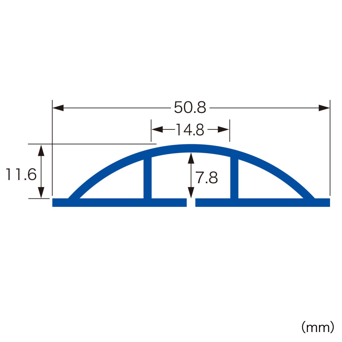 画像4: 【送料無料】ソフトケーブルカバー ケーブルプロテクター ワイヤープロテクター 幅50.8mm 長さ2m DIY 配線 CA-50N2 (4)