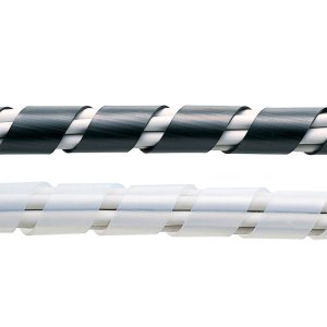 画像1: 【送料無料】ケーブルカバー ケーブルプロテクター ケーブルタイ スパイラル 内寸直径15mm 2m巻き DIY 配線 CA-SP15