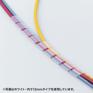 画像5: 【送料無料】ケーブルカバー ケーブルプロテクター ケーブルタイ スパイラル 内寸直径6mm 2m巻き DIY 配線 CA-SP6