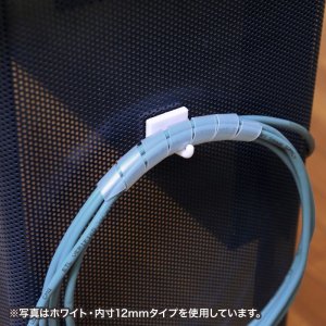 画像6: 【送料無料】ケーブルカバー ケーブルプロテクター ケーブルタイ スパイラル 内寸直径6mm 2m巻き DIY 配線 CA-SP6