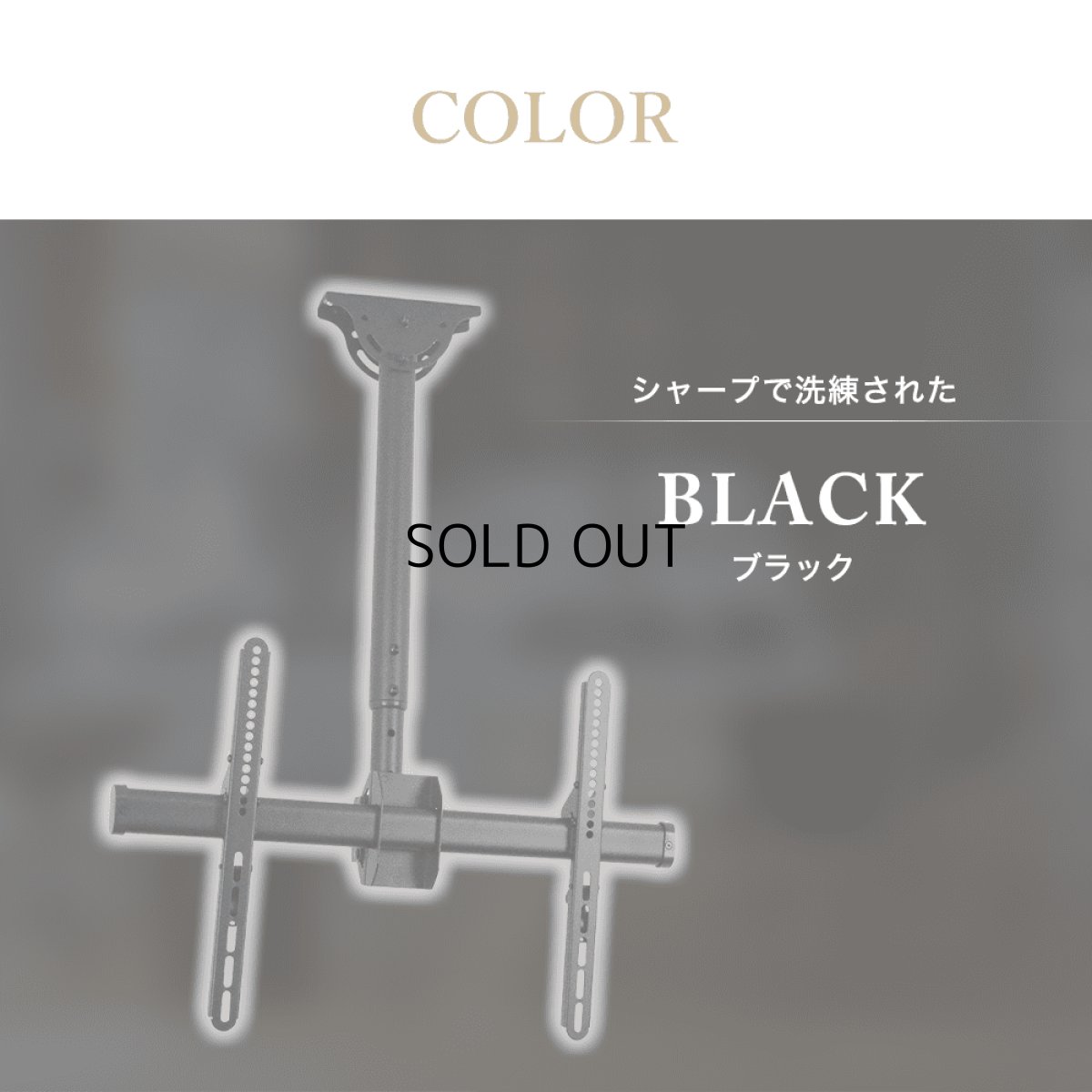 画像11: 【32〜80型対応】汎用テレビ天吊り金具 長さ調節付き PRM-CP101 (11)