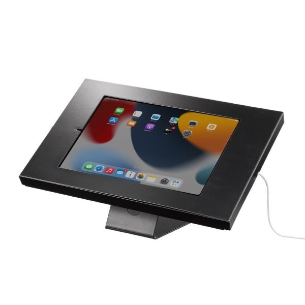 ゴールドiPad ブラックケース付き タブレット スタンド ipad ホルダー 壁面 鍵付き 9.7-11インチ iPad用