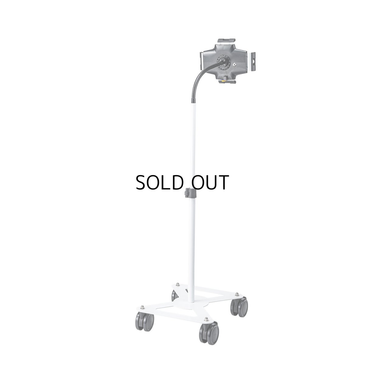 画像14: 【送料無料】タブレット スタンド ipad ホルダー アーム キャスター付き 360度回転 9-13インチ iPad・タブレット用キャスター付スタンド（13インチ対応） CR-LASTTAB34W (14)