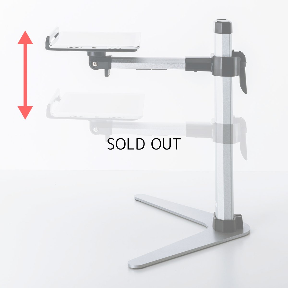 画像3: 【送料無料】タブレット スタンド ipad ホルダー 書画カメラ 無段階 高さ調整 7〜13インチ対応iPad・タブレットステージ CR-LATAB25 (3)