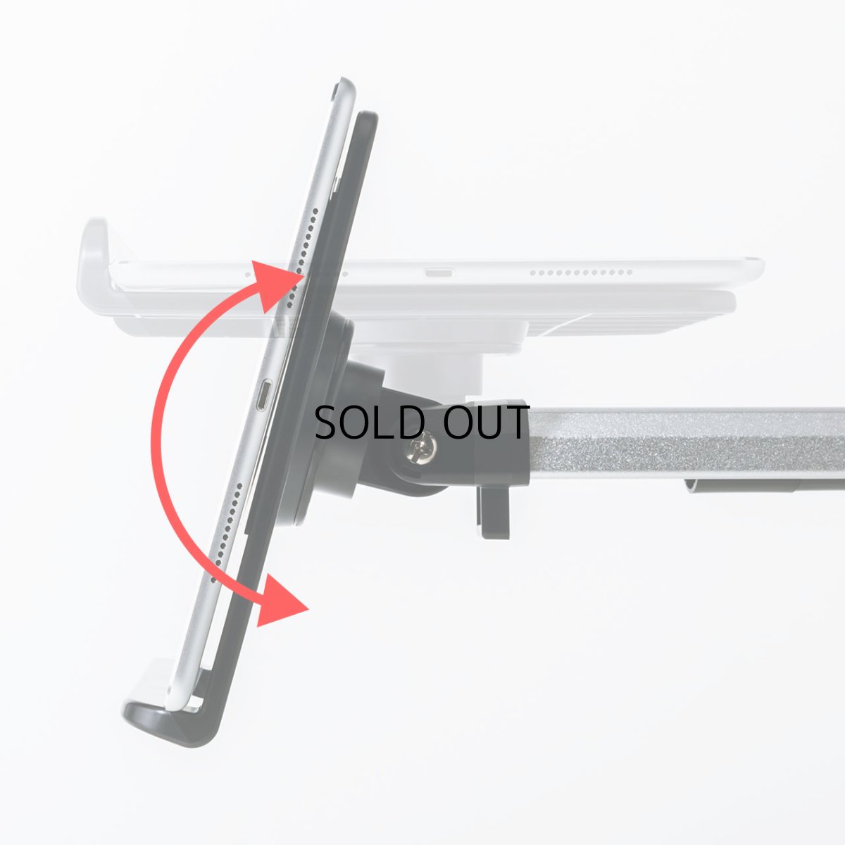 画像6: 【送料無料】タブレット スタンド ipad ホルダー 書画カメラ 無段階 高さ調整 7〜13インチ対応iPad・タブレットステージ CR-LATAB25 (6)