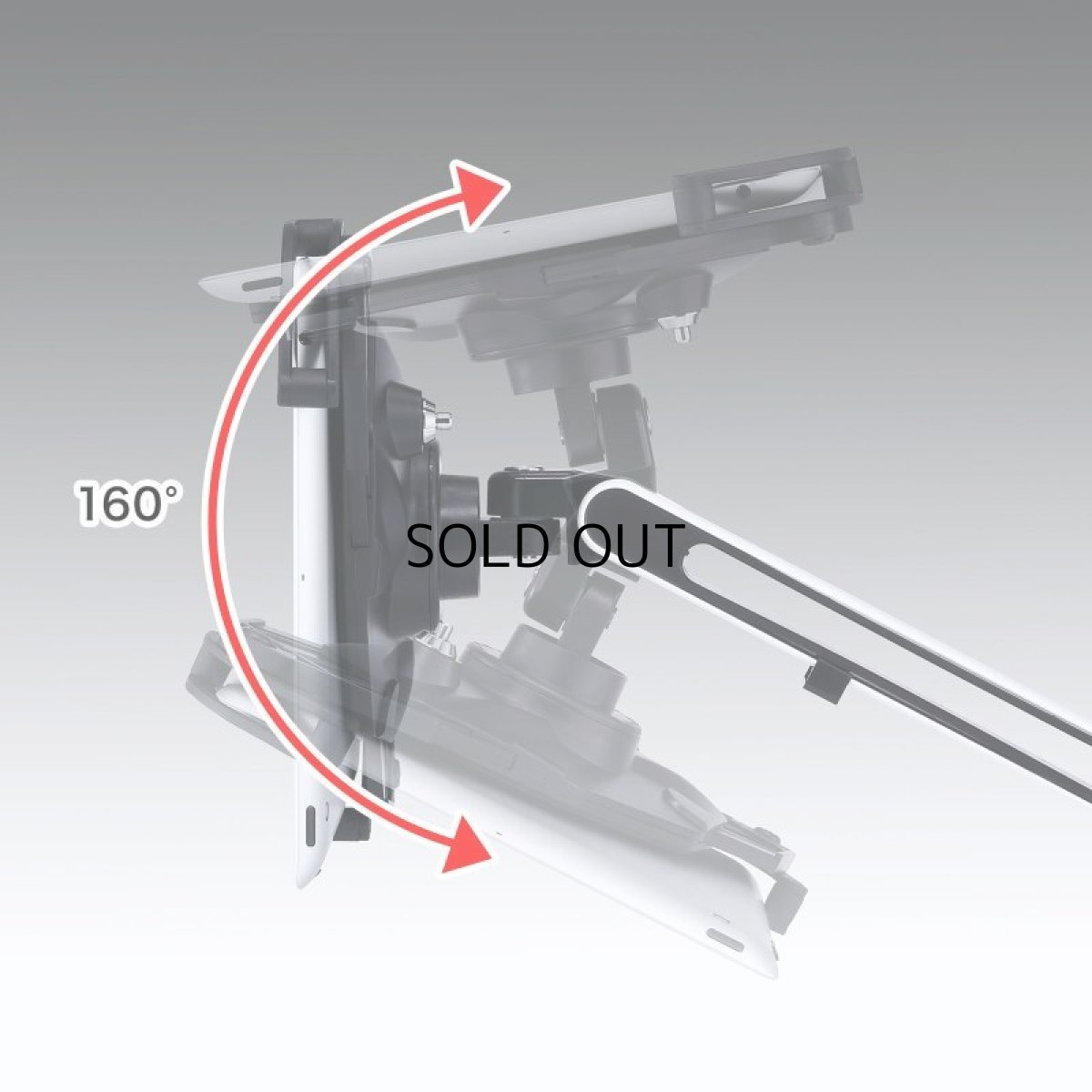 画像7: 【送料無料】タブレット スタンド ipad ホルダー アーム クランプ式 7〜11インチ対応iPad・タブレット用アーム（クランプ式・2本アーム） CR-LATAB9 (7)