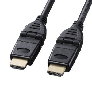 画像1: 【送料無料】テレビ HDMI ケーブル パソコン アクセサリー 3m ハイスピード 3Dコネクタ HDMIケーブル KM-HD20-3D30N