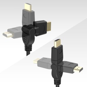画像4: 【送料無料】テレビ HDMI ケーブル パソコン アクセサリー 3m ハイスピード 3Dコネクタ HDMIケーブル KM-HD20-3D30N
