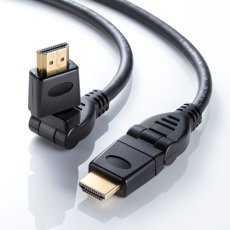 画像9: 【送料無料】テレビ HDMI ケーブル パソコン アクセサリー 1m ハイスピード 3Dコネクタ HDMIケーブル KM-HD20-3D10N (9)