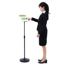 画像3: 【送料無料】タブレット スタンド ipad ホルダー 高さ調整 360度回転 7-13インチ 高さ可変機能付きiPad・タブレットスタンド MR-TABST12N (3)