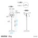 画像13: 【送料無料】タブレット スタンド ipad ホルダー 高さ 角度調整 ポール 360度回転 4.5-11インチ 高さ可変機能付きiPad・タブレットスタンド（4.5〜11インチ対応） MR-TABST20 (13)