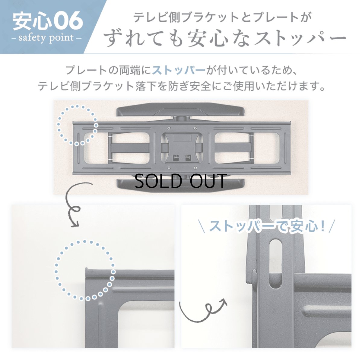 画像16: ※2026年1月末頃入荷予定【42〜90型対応】大型テレビ対応 壁掛け金具 上下左右角度調節ロングアーム - PRM-LSX8 (16)