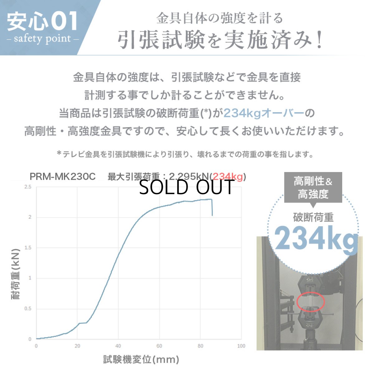 画像9: 【37〜80型対応】大型テレビ対応 壁掛け金具 上下左右角度調節シングルアーム - PRM-MK230C (9)