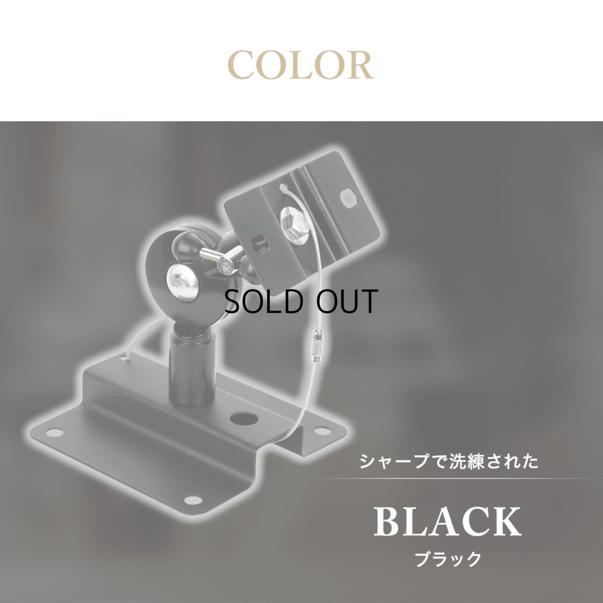 画像8: スピーカー 壁掛け 天吊り  送料無料 角度調節 - SPK-PRZ01 (8)