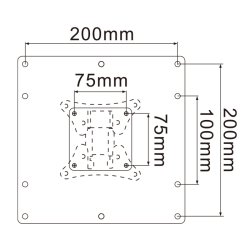 画像5: VESA拡張アタッチメント adaptor-2　テレビ壁掛け金具　壁掛けテレビ