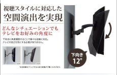 画像4: 【22〜60型対応】超高品質テレビ壁掛け金具 下向き左右アームタイプ - AE422 (4)