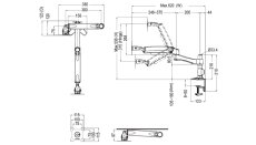 画像9: 【12〜24型対応】超高品質モニターアーム  上下高さフリーアーム - ATC20 (9)