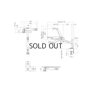 画像9: 【12〜24型対応】超高品質モニターアーム  上下高さフリーアーム - ATC20