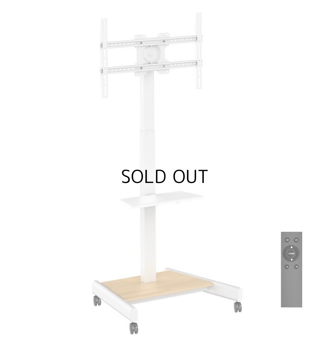 画像2: 【 WINTER SALE開催中！】【32〜65型対応】 電動昇降機能付き テレビスタンド  - ERT-23RD (2)
