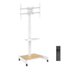 画像2: 【 WINTER SALE開催中！】【32〜65型対応】 電動昇降機能付き テレビスタンド  - ERT-23RD (2)