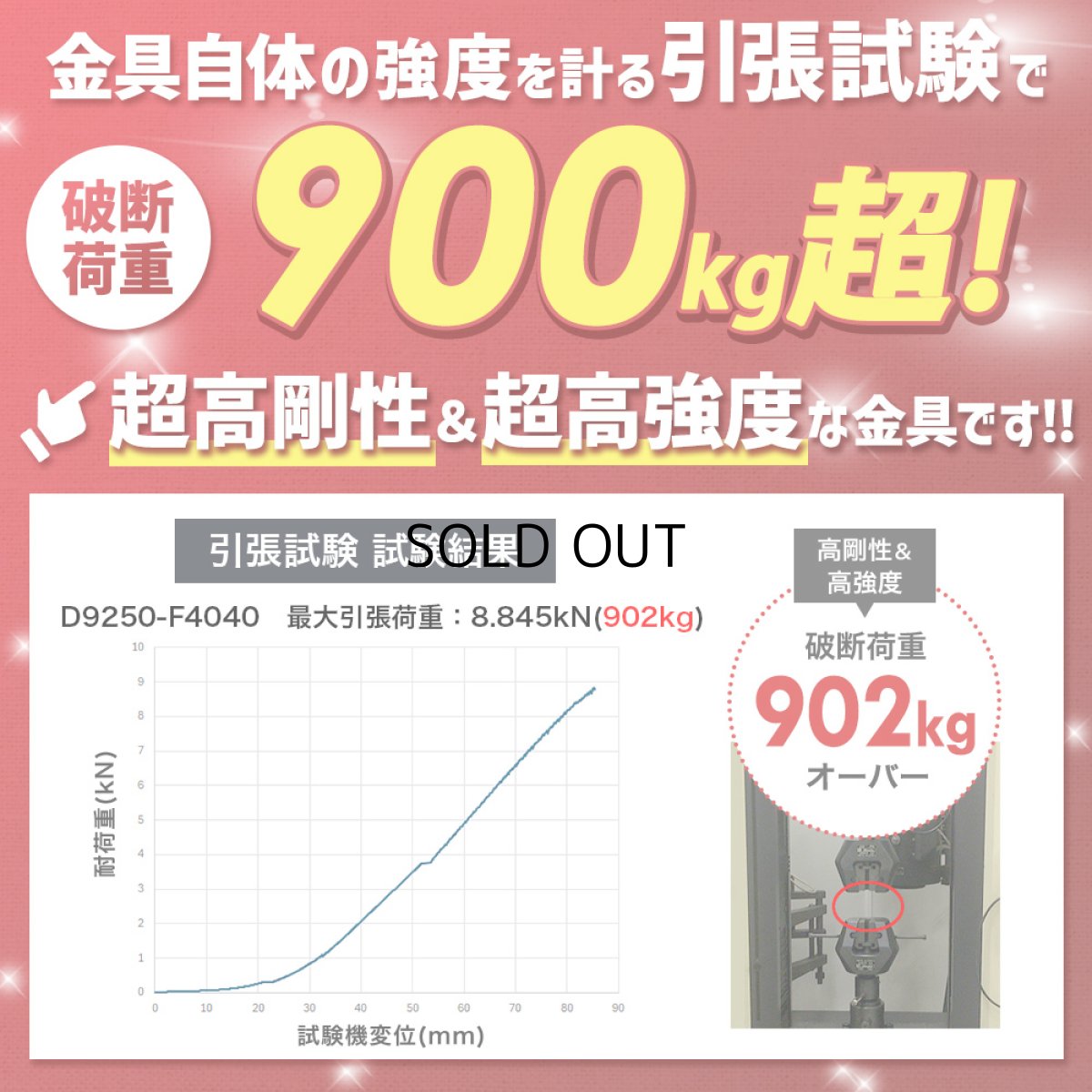 画像5: 【37〜65型対応】超高品質テレビ天吊り金具 下向き調節 水平調節 - D9250-F4040 (5)