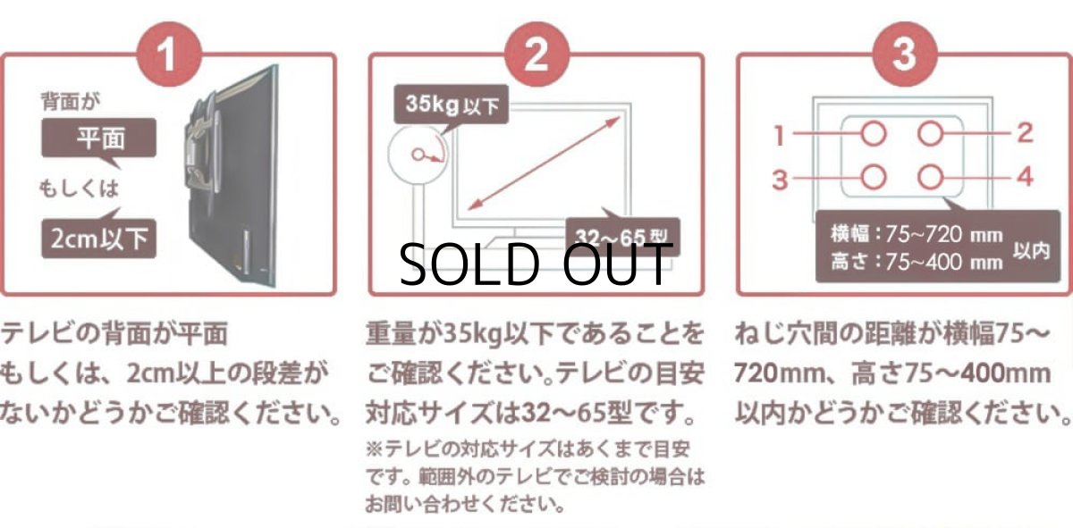画像10: ヒガシ HPシステム [パイプ長さ1,800〜2,200mm] 金具セット 上下左右アーム式 HPTV202P137 (10)