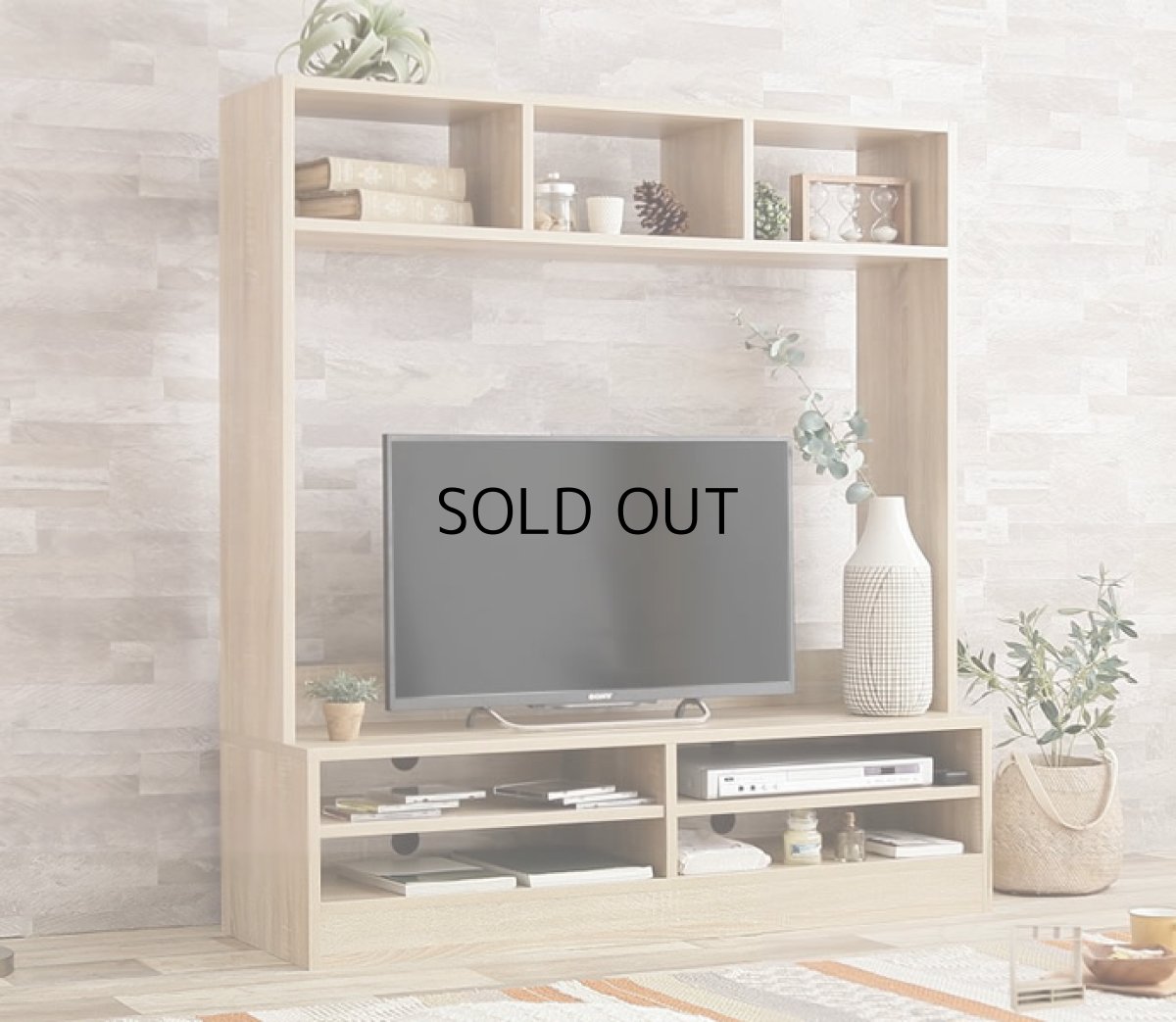 画像2: 【送料無料】テレビ台 ハイタイプ テレビボード 壁寄せ 壁寄せテレビ おしゃれ 壁面収納 送料無料 134001 (2)