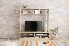 画像3: 【送料無料】テレビ台 ハイタイプ テレビボード 壁寄せ 壁寄せテレビ おしゃれ 壁面収納 送料無料 134001 (3)