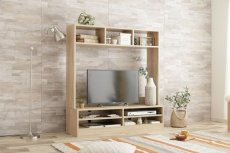 画像4: 【送料無料】テレビ台 ハイタイプ テレビボード 壁寄せ 壁寄せテレビ おしゃれ 壁面収納 送料無料 134001 (4)