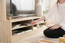 画像7: 【送料無料】テレビ台 ハイタイプ テレビボード 壁寄せ 壁寄せテレビ おしゃれ 壁面収納 送料無料 134001 (7)