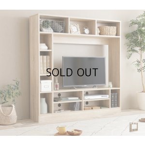 画像2: 【送料無料】テレビ台 ハイタイプ テレビボード 壁寄せ 壁寄せテレビ おしゃれ 壁面収納 送料無料 134003