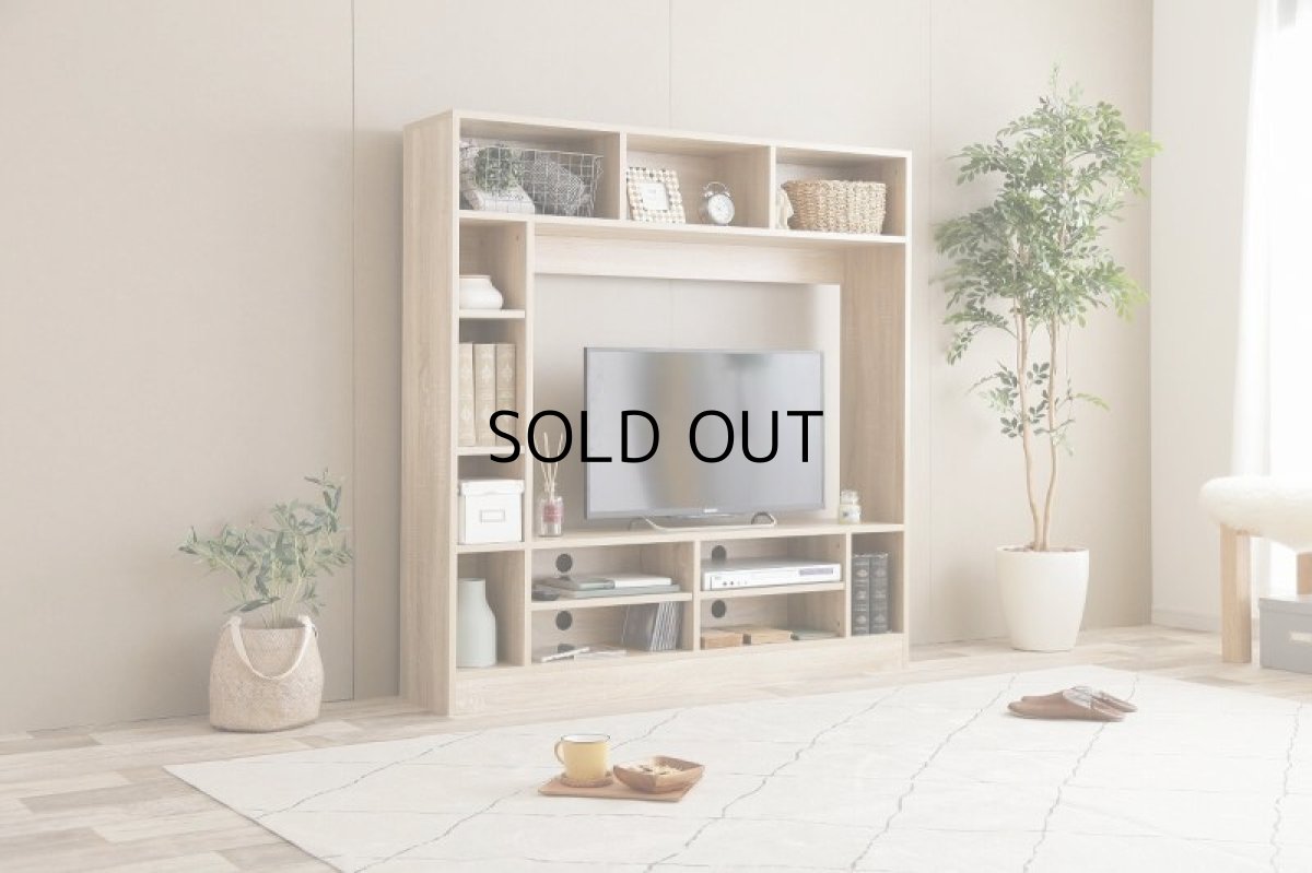 画像3: 【送料無料】テレビ台 ハイタイプ テレビボード 壁寄せ 壁寄せテレビ おしゃれ 壁面収納 送料無料 134003 (3)