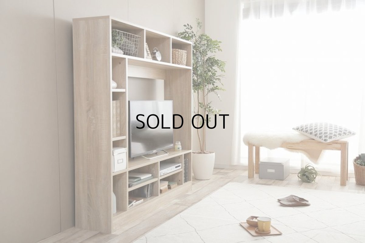 画像5: 【送料無料】テレビ台 ハイタイプ テレビボード 壁寄せ 壁寄せテレビ おしゃれ 壁面収納 送料無料 134003 (5)