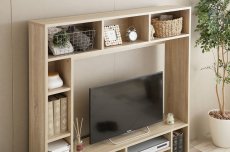 画像6: 【送料無料】テレビ台 ハイタイプ テレビボード 壁寄せ 壁寄せテレビ おしゃれ 壁面収納 送料無料 134003 (6)