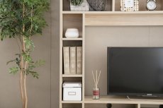 画像9: 【送料無料】テレビ台 ハイタイプ テレビボード 壁寄せ 壁寄せテレビ おしゃれ 壁面収納 送料無料 134003 (9)