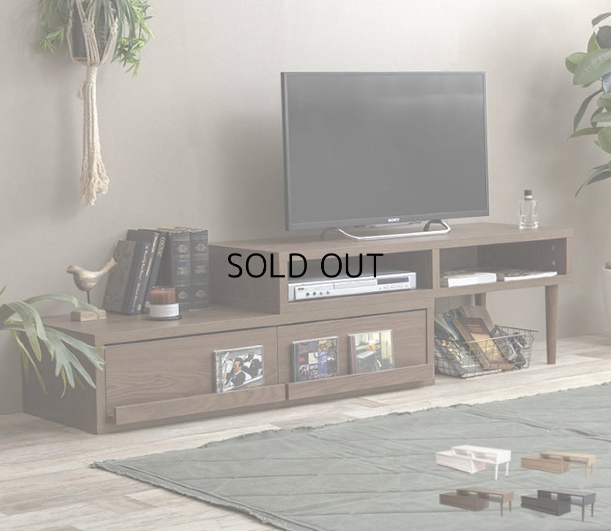 画像2: 【送料無料】テレビ台 ローボード テレビボード 壁寄せ 壁寄せテレビ おしゃれ 送料無料 89001 (2)