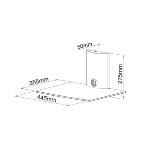 画像9: 【６ｋｇまでOK】テレビの壁掛けには 壁掛けのAVラックを！ 壁掛けラック シェルフ - DRS-101