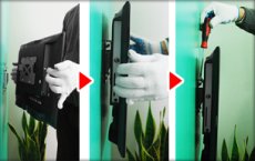 画像6: 【12〜26型対応】VESA規格対応テレビ壁掛け金具 角度固定薄型 - LCD-108【VESA(横×縦)：75×75/100×100/200×100mm】 (6)