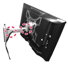 画像13: 【22〜40型対応】VESA規格対応テレビ壁掛け金具 自由角度調節アームタイプ - LCD-2601【VESA75x75,100x100,200x100,200x200対応】 (13)