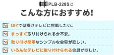 画像9: 【26〜55型対応】DIY向け汎用テレビ壁掛け金具 上下角度調節 - PLB-228S (9)